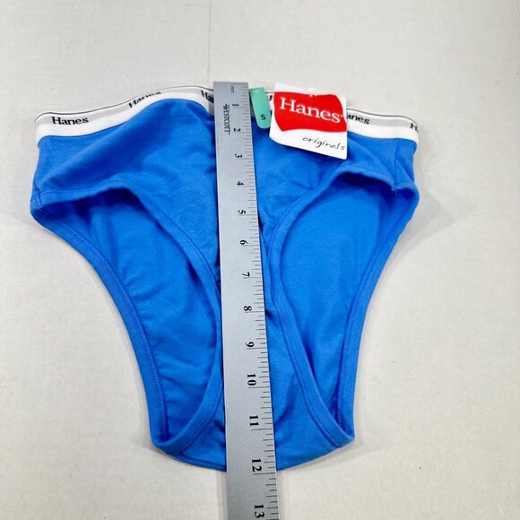 Hanes Originals Women's Size Small Panty Bikini Blue New With Tags - Picture 7 of 8